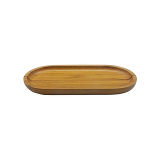 Bandeja petisqueira de bambu multiuso 24cm - Oikos
