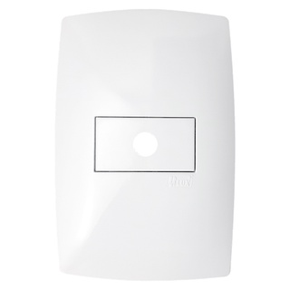 Placa chuveiro acabamento espelho saída de fio chuveiro placa com módulo furo saída fio espelho antena caixinha 4x2 inclui suporte Linha Home Blux