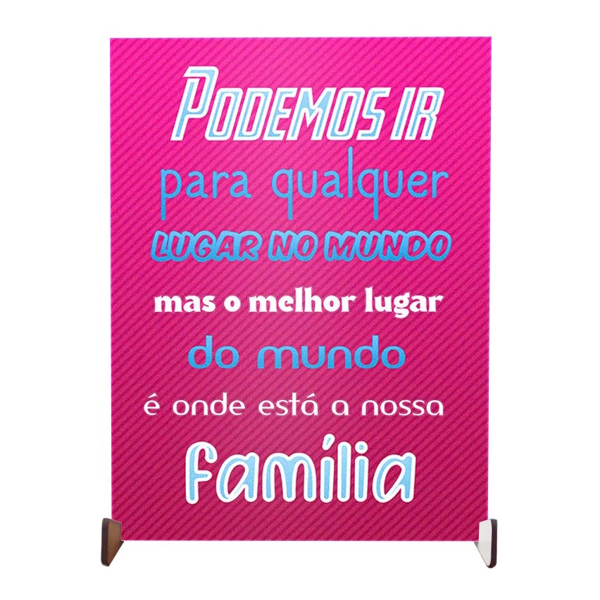 plaquinha decorativa personalizada para enfeite família