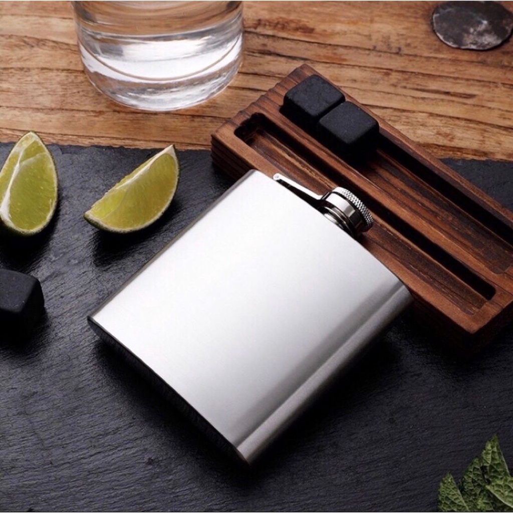 Cantil de Bolso Whisky Inox Porta Bebidas Militar Térmico Rum Vodka