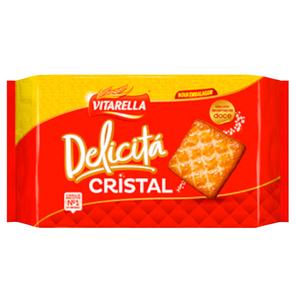 Biscoito Doce Delicitá Cristal 414g - Vitarella em Oferta na Shopee