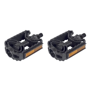 Pedal Para Bicicleta Mtb 1/2 Rosca Fina Par Com Refletor Bike Metal Ciclo em Oferta na Shopee