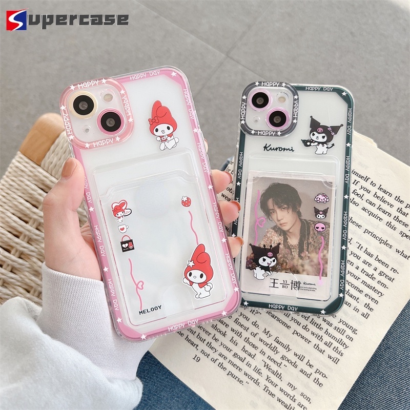 Capa De Celular Carteira De TPU Flexível Kuromi Melody Para Xiaomi Mi 11T Pro/11 Lite/10/Poco/X3/M3 NFC/Redmi Note 10/9/8/Max/10s/9s/9A/9C/9T