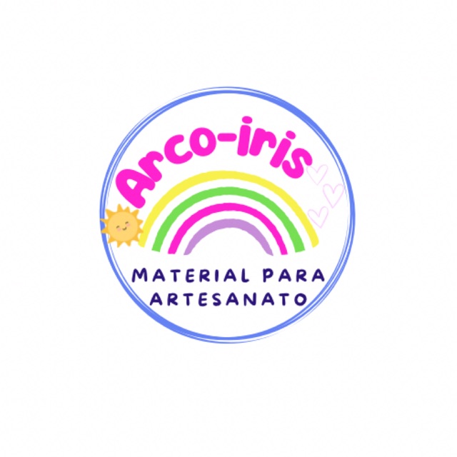 Arco-iris material para artesanato