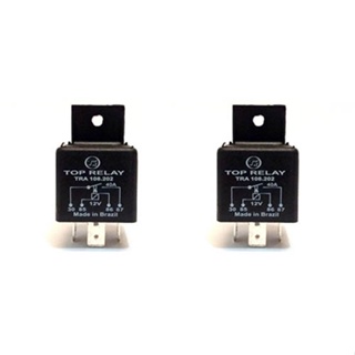 Rele auxiliar 4 pinos 12v 40amp - 2 pecas - em Oferta na Shopee