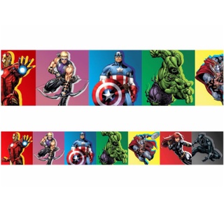 Faixa Adesiva Decorativa Border Infantil Super Herois Vingadores Star = 129