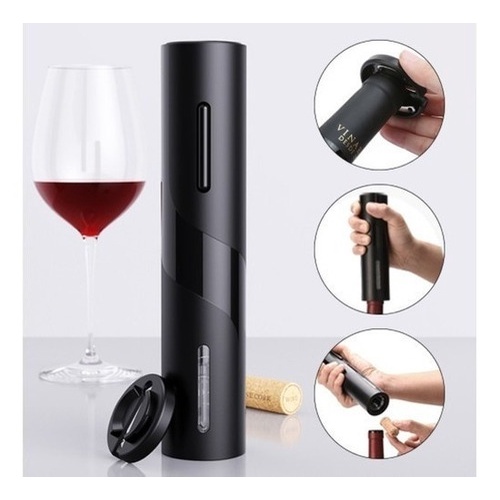 Abridor Garrafa Vinho Automático Saca Rolhas Elétrico Pilhas