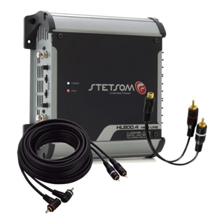 Módulo Amplificador Stetsom HL800.4 800W + Cabo RCA 5 Metros + Cabo Y em Oferta na Shopee