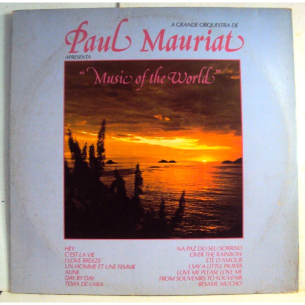 968 Mvd- LP 1984- Paul Mauriat- Music Of The World- A Grande Orquestra De- Música- Disco Vinil Original- Long Play LP- Elenco- 822 978-1