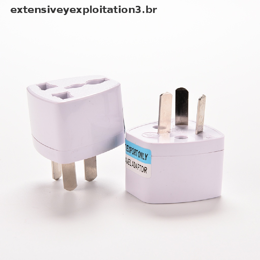 Adaptador Conversor De Viagem Ac 3 Pinos Austrália Universal Para Au Austrália