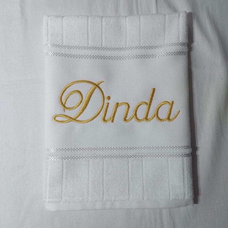 Toalha bordada de lavabo dinda madrinha casamento lembrancinha convite