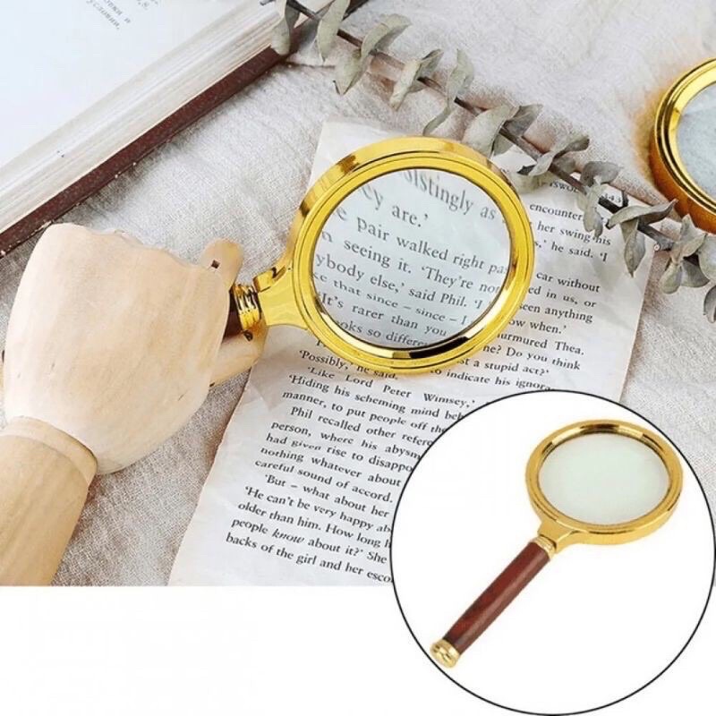 Lupa De Luxo Com Lente De Aumento Zoom 10x 5226 5227 em Oferta na Shopee