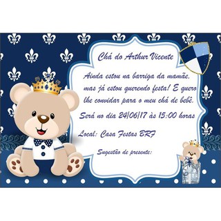 Convites Personalizado Cha De Fraldas Pipa E Catavento Shopee Brasil