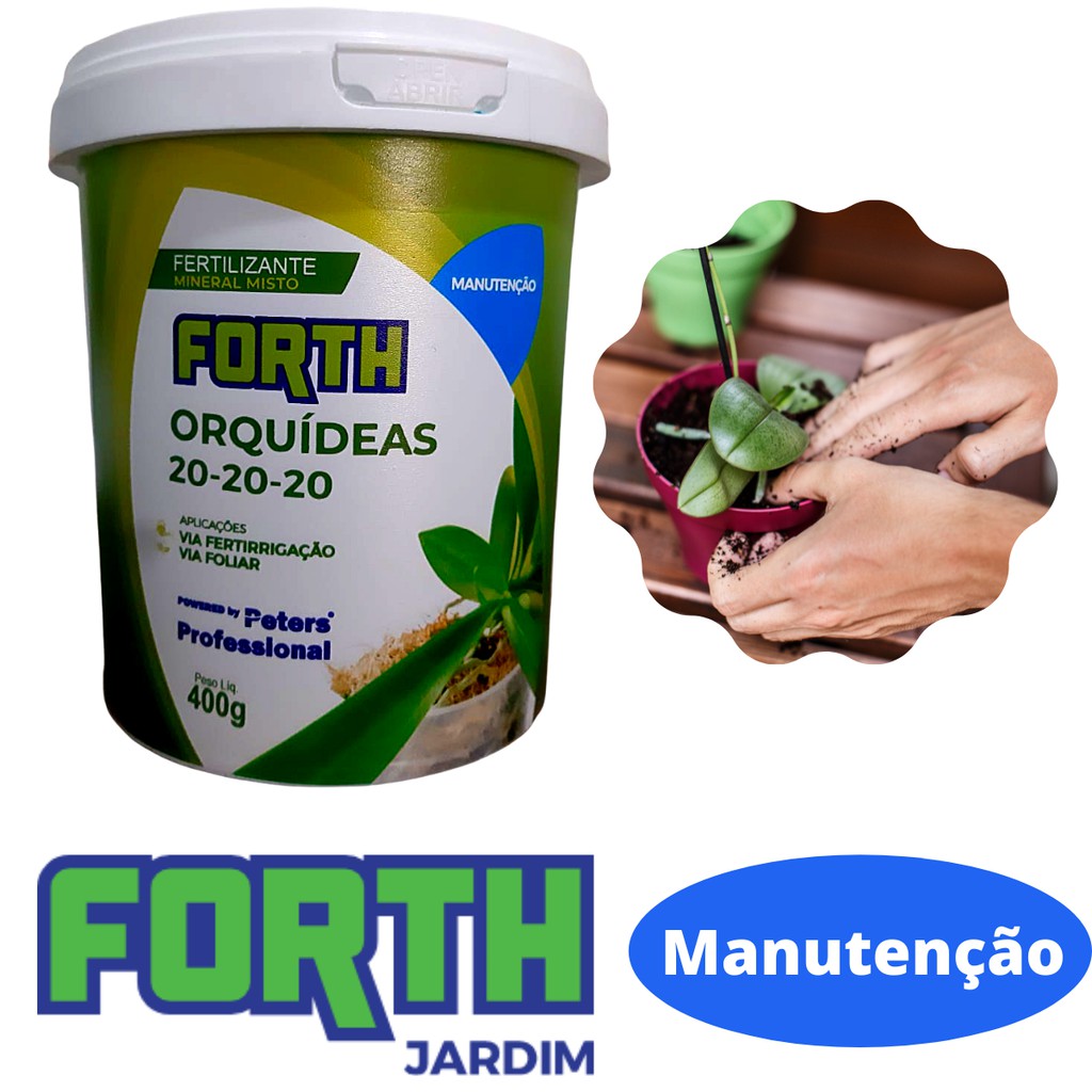 Adubo Fertilizante Forth Orquideas Manutenção 400g 20-20-20 | Shopee Brasil