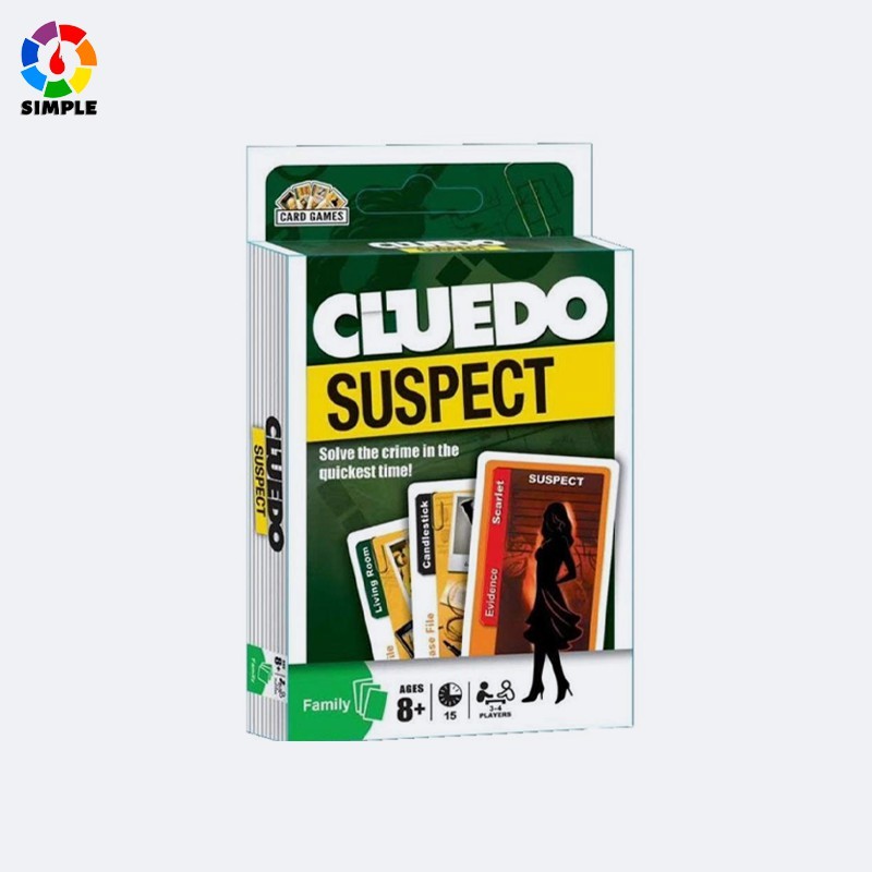 Cluedo Suspect Board Game Mental Logical Reasoning Card Game English Instructions With Detective Party Indoor Game — R$ 31,50 em Shopee, 43% OFF