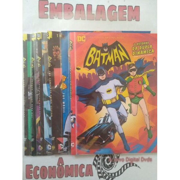 DVD  Batman A Série Clássica de TV + Filme (1966) - Adam West Completo Dublado