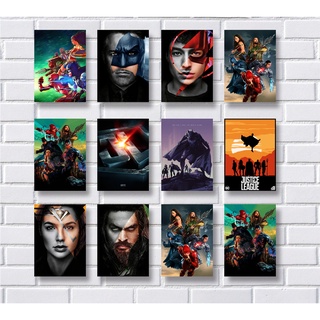 Placa Quadro Decorativo em Mdf DC Comics Batman Superman Mulher-Maravilha Aquaman