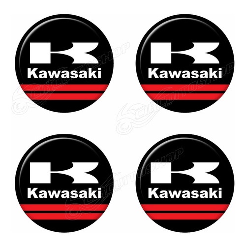 Adesivo Resinado Slider Moto Kawasaki 3,5cm Z300 Z 300 M1