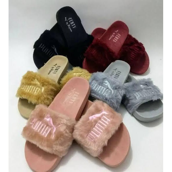 chinelo da puma feminino de pelinho