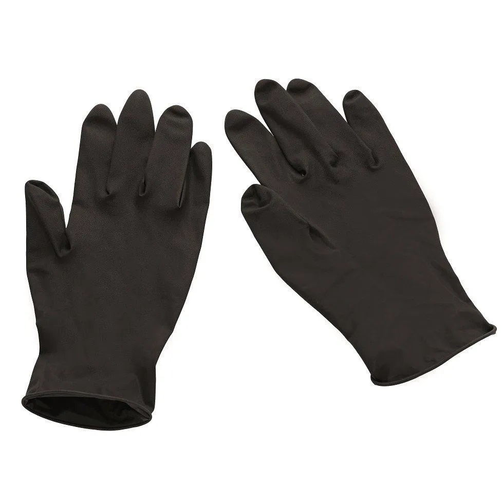 Luva Profissional de Látex Preta Black - 01 Par