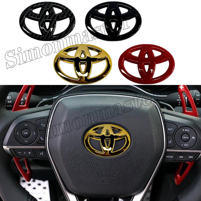 1 Pc Volante Do Carro Emblema Adesivo Auto Decalque Decorativo Para Toyota Corolla Camry Yaris Hilux Rav4