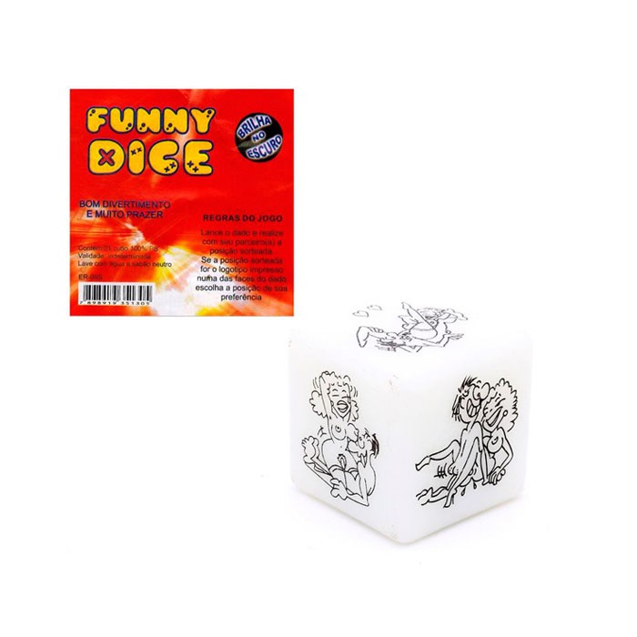 Chaveiro Dado Funny Dice Hétero - Diversão Ao Cubo
