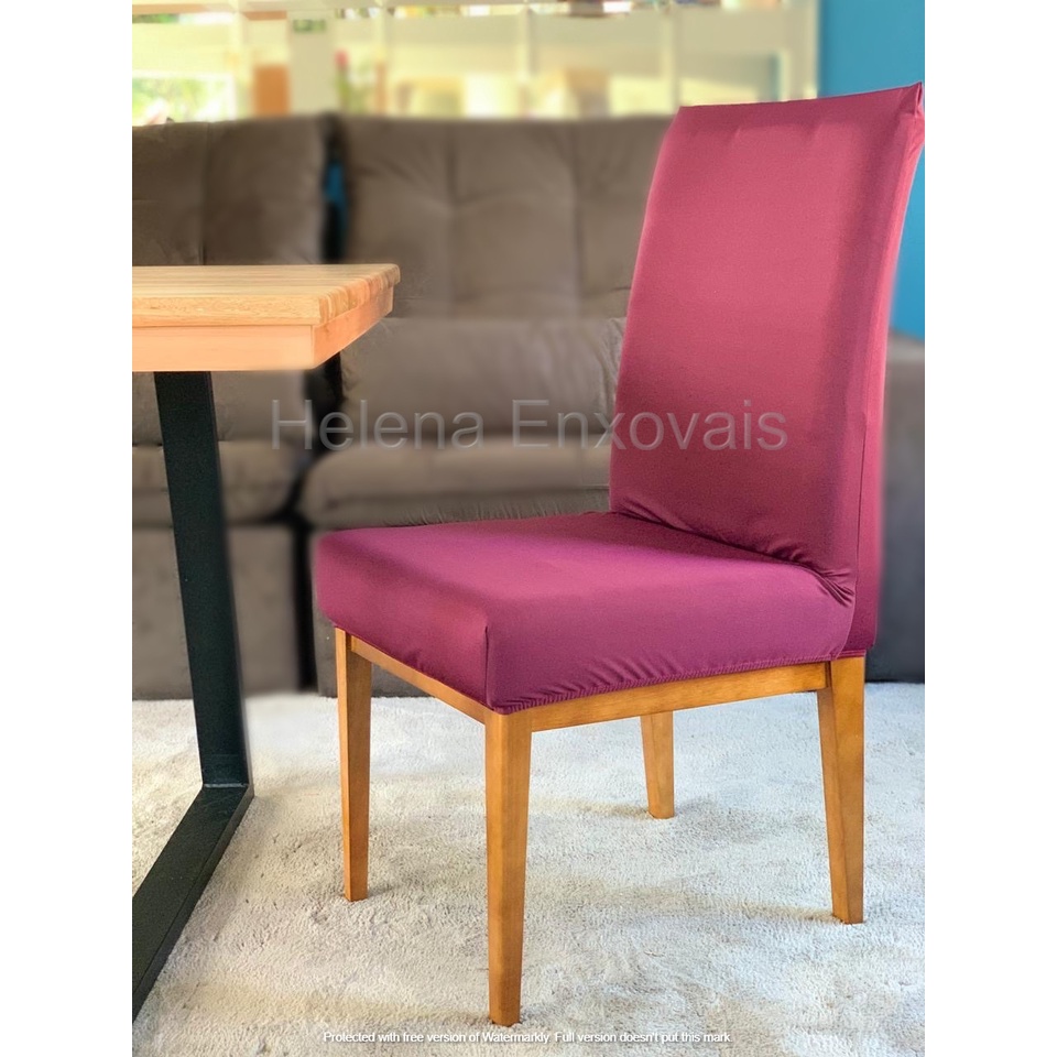 Capa Para Cadeira De Jantar  Kit 6 Lugares Mesa Posta