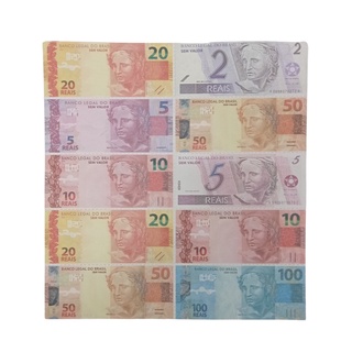 Brinquedo Dinheirinho de Mentira com 50 notas | Shopee Brasil