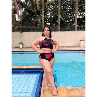 Biquini Cintura Alta COM FORRO 36 Ao 56 Plus Size em Oferta na Shopee