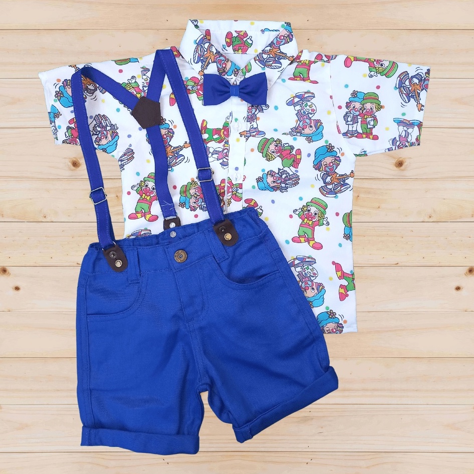 Roupa infantil de bebê menino do patati patatá. Fantasia do patati patatá.