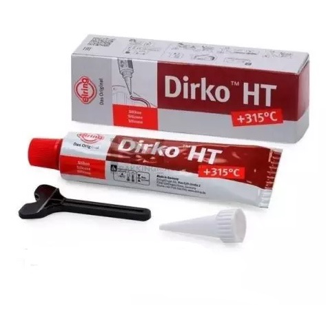 Cola De Motor Silicone Dirko Elring Alta Temperatura Vermelha 70G
