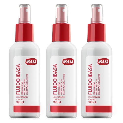 Kit 3 Fluido Ibasa Spray 100Ml Dor Muscular - Envio Imediato em Oferta na Shopee