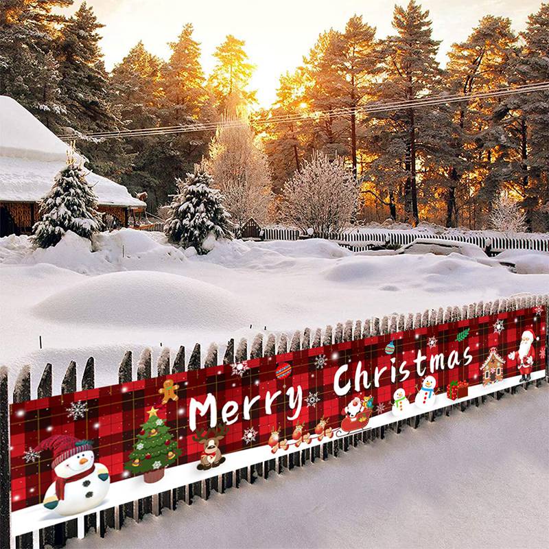 240x40CM Feliz Natal Banner Papai Noel Exterior Árvore De Decorações Para  Casa 2022 Ornamentos Decoração De Jardim Ano Novo 2023 | Shopee Brasil
