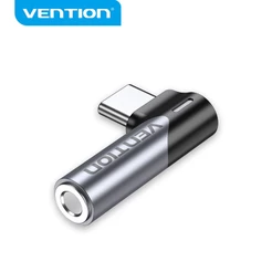 VENTION Tipo C A 3,5mm Adaptador De Áudio De 90 Graus De Ângulo Reto Conector USB Macho Fêmea Para Huawei iphone16