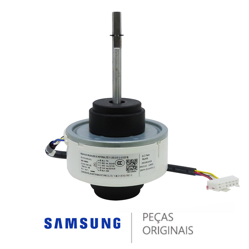 MOTOR VENTILADOR EVAPORADORA AR CONDICIONADO SAMSUNG 18000 e 24000 BTUS DB31-00609A