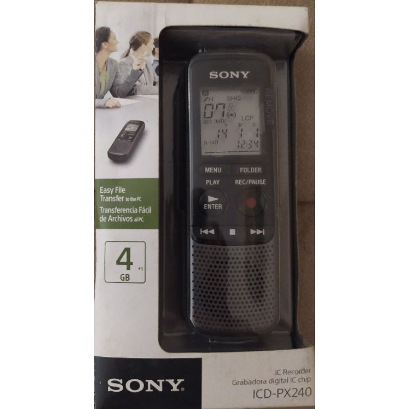 Gravador De Voz Digital Sony Icd-px240 | Shopee Brasil