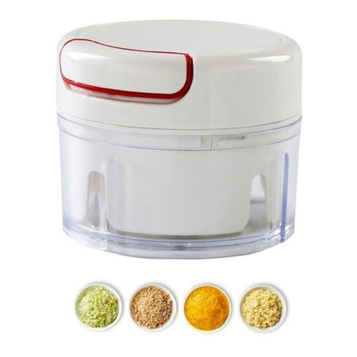 Cortador Alho Legumes Mini Processador Triturador Manual