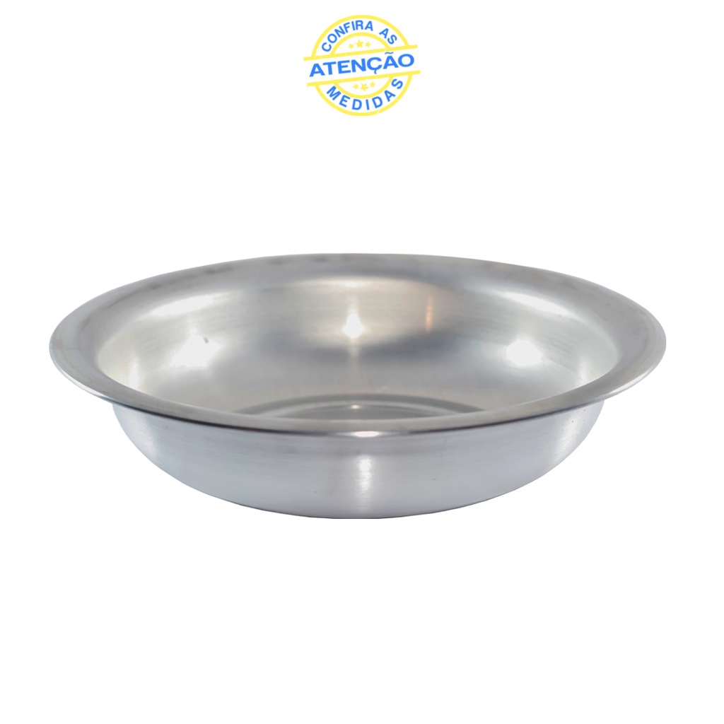 Bacia Grande Para Banho Multiuso N 40 Cm Em Aluminio