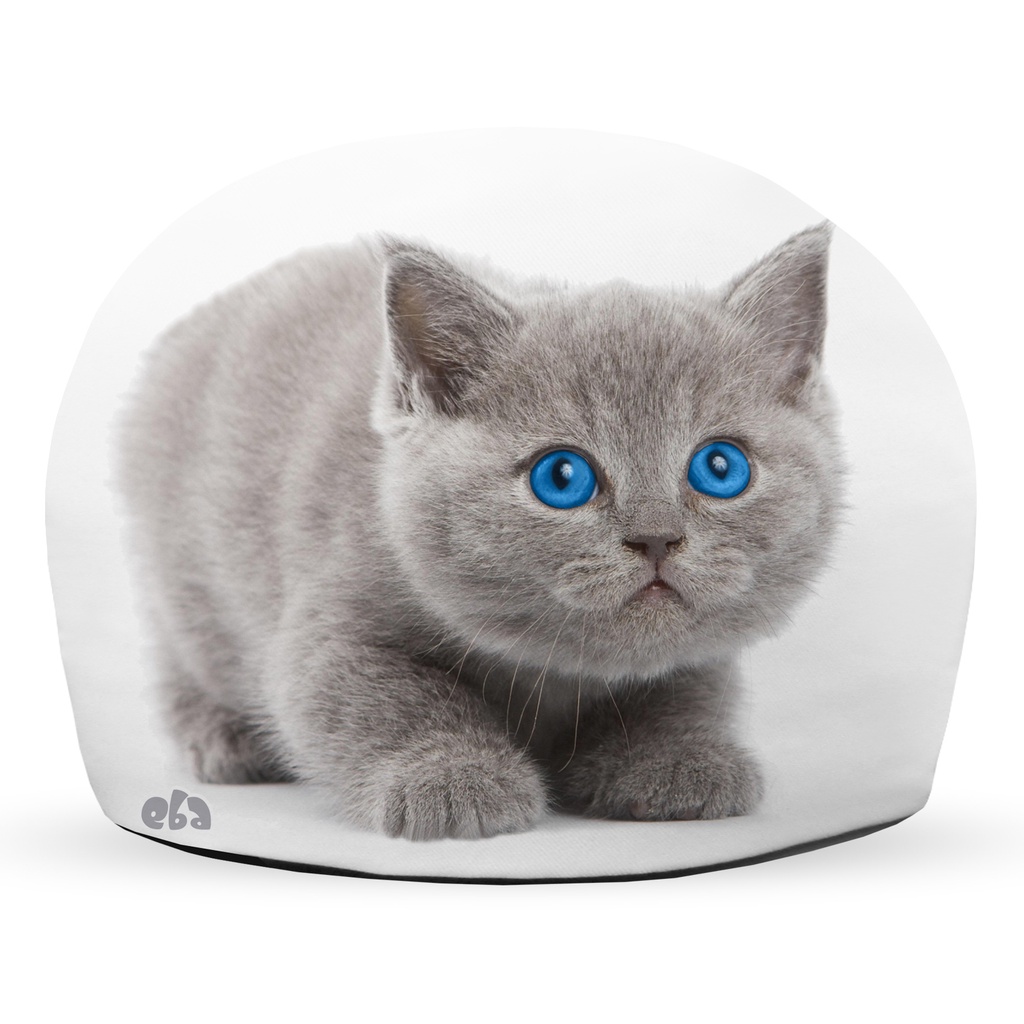 Peso de Porta Gato Cinza decoração criativa Siamês Gatinho Pet Pesinho decorativo