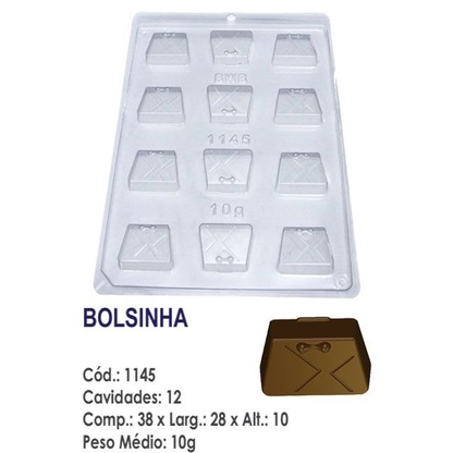 Forma Simples Bolsinha 1145 em Acetato BWB Para Bombom e Doces de Chocolate e Confeitaria Doceira Saldão em Oferta na Shopee