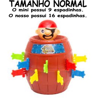 Brinquedo Pula Pirata Barril Pirata
