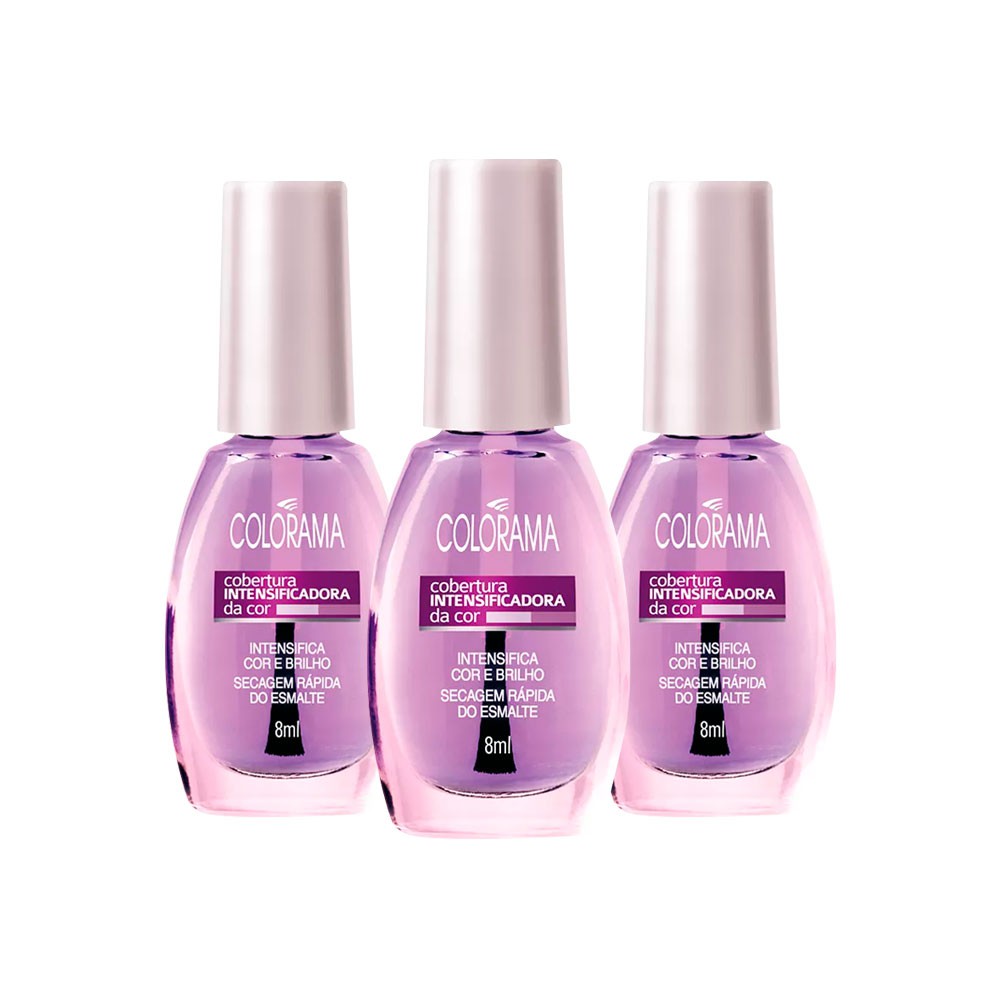 Kit Colorama Cobertura Intensificadora Da Cor Esmalte Colorama Extra Brilho Shopee Brasil