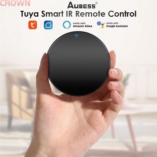 Alexa Google Controle de Voz Doméstico TUYA Universal Mini Smart Home Infravermelho Wifi IR Controlador Remoto crown