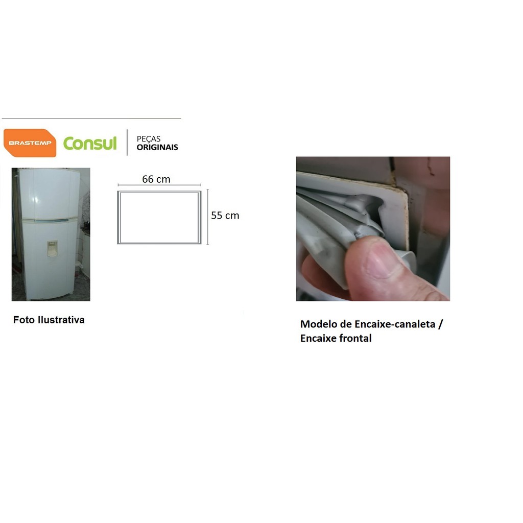 Borracha Superior Consul CRD48, BRD48 e BRR49 – Geladeira E Congelador