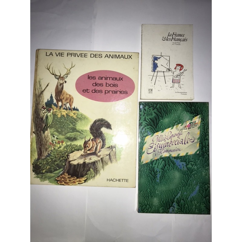 Livros em francês  La vie privée des animaux  la France et les français gilles lapouge equinoxiales livro