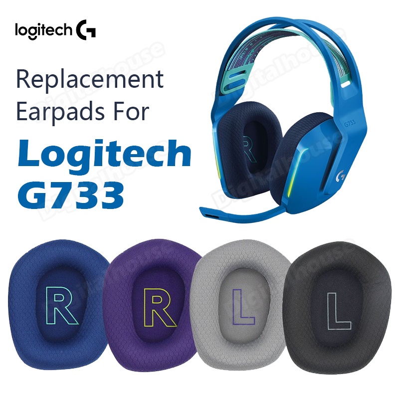 Almofadas De Substituição Para Logitech G733 , Almofada De Espuma De Memória Fone De Ouvido , Malha Original , Confortáv em Oferta na Shopee