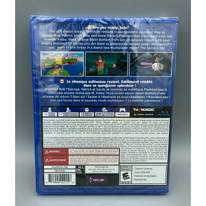Spongebob Squarepants: Battle for Bikini Bottom Rehydrated (Mídia Física Importada) | Shopee Brasil Spongebob Squarepants: Battle for Bikini Bottom Rehydrated (Mídia Física Importada) | Shopee Brasil
