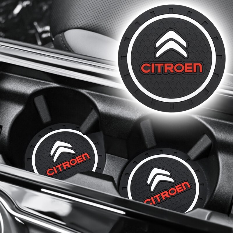 1/2 Peças Para Citroen Suporte De Copo Antiderrapante Carro Para Citroen c3 c4 c5 Aircross e-c4 DS5 DS7