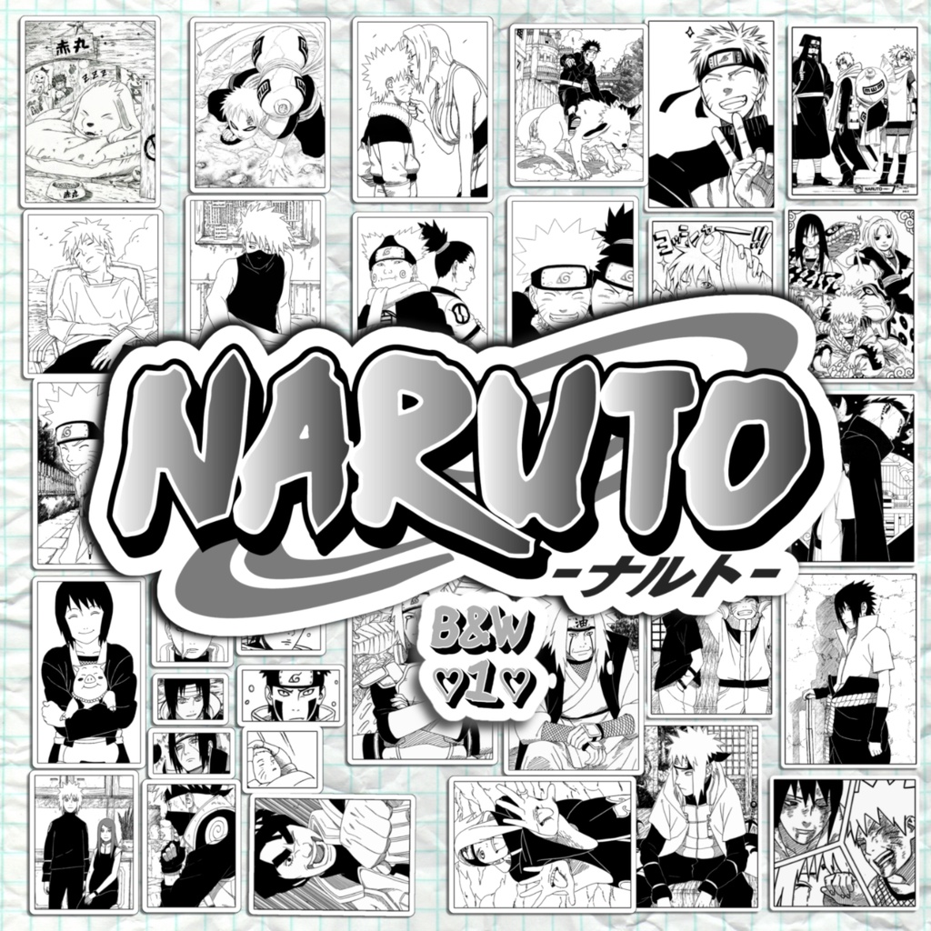 ♡ Pack de Adesivos Naruto Painel Mangá ♡ Stickers Figurinhas Anime ♡ Personalizado Material Escolar Papelaria  ♡