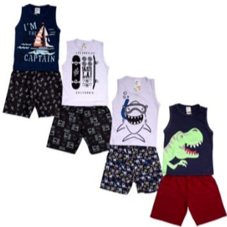 conjunto verão infantil masculino